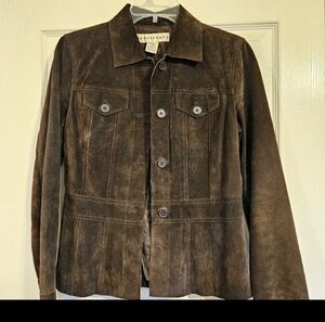 Brown Suede Jacket 100% leather!
